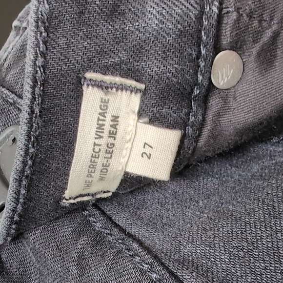 Madewell The Perfect Vintage Wide-Leg Jean Black Size 27 - Picture 6 of 10